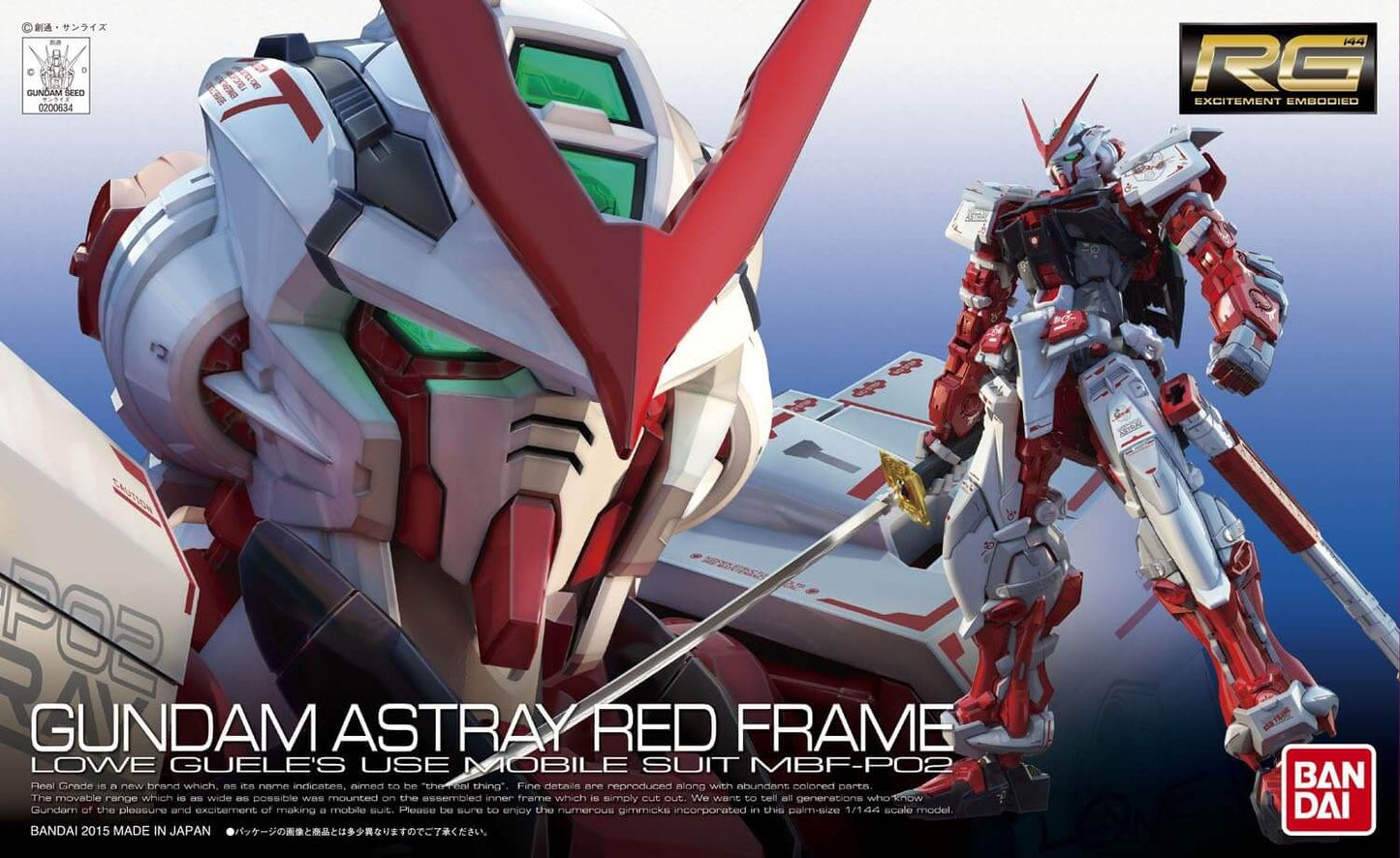 Bandai Gundam Astray Red Frame RG 1/144 Model Kit p4