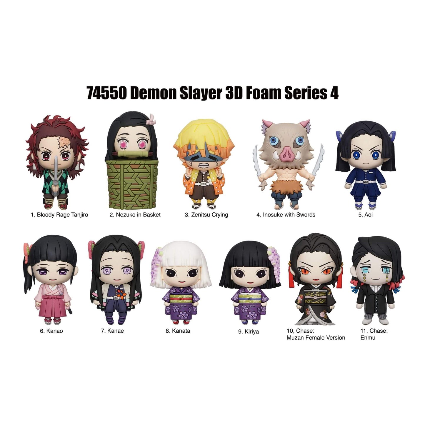 Demon Slayer Series 4 3D Foam Bag Clip p1
