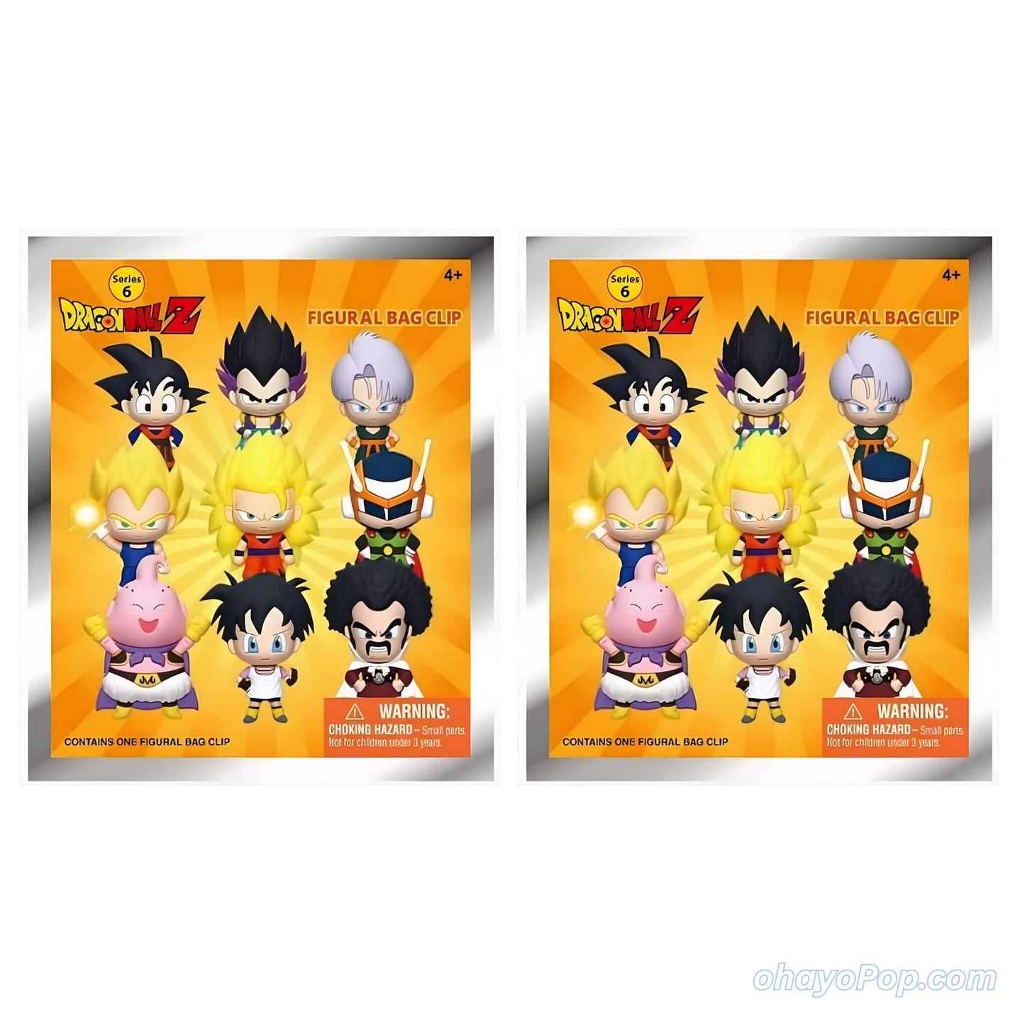 Dragon Ball Z Series6 Foam Bag Clip Mystery Pack - Two packs