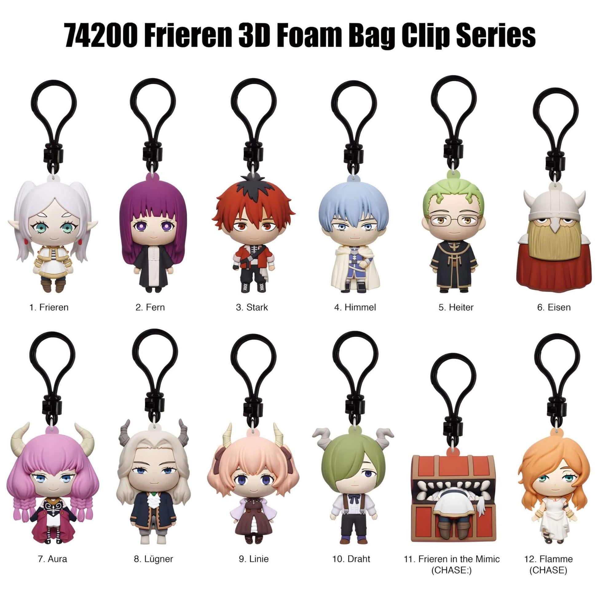 Frieren Byond Journeys End Series1 Foam Bag Clip Mystery Pack - Collection