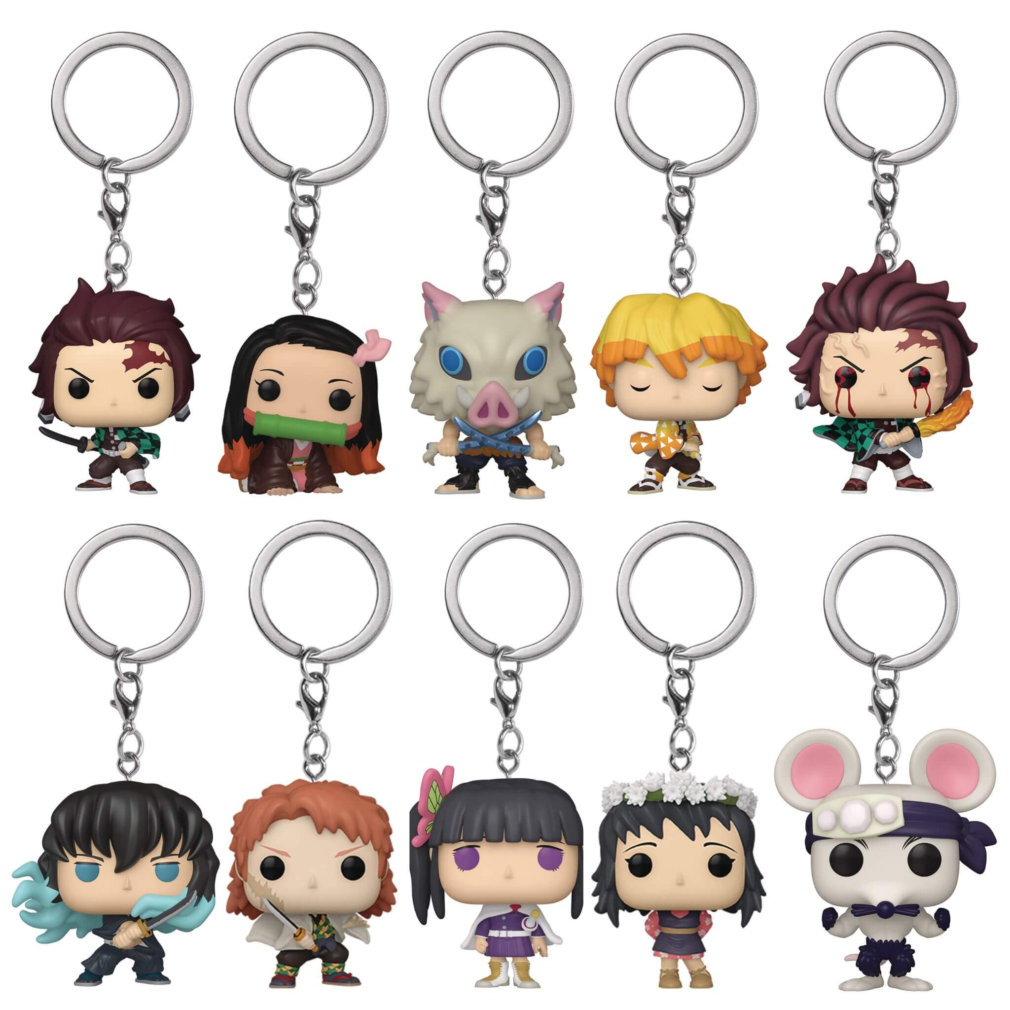 Funko Pocket Pop Demon Slayer Keychain: Sabito, Makomo, Kanao