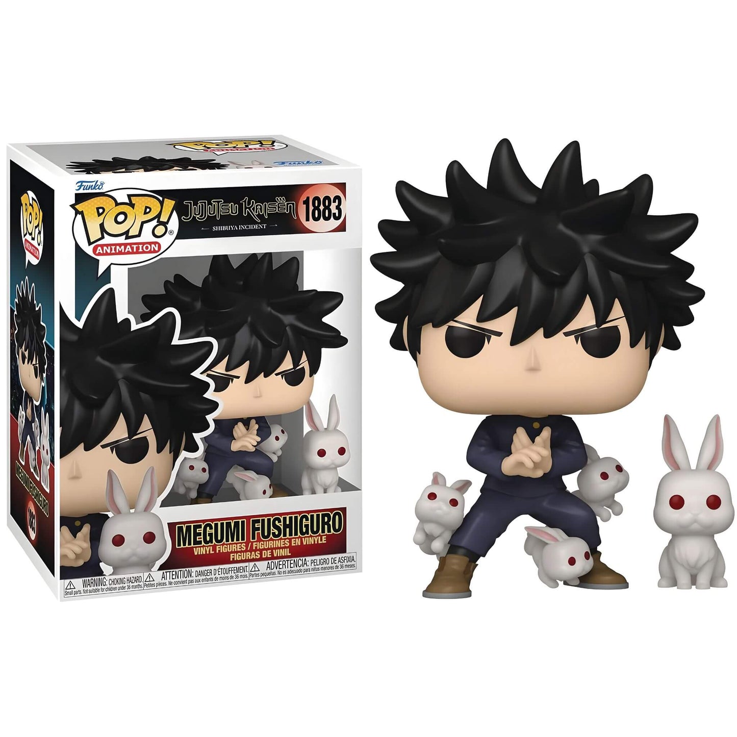 Funko Pop Jujutsu Kaisen Megumi Fushiguro with Rabbits Vinyl Figure p1