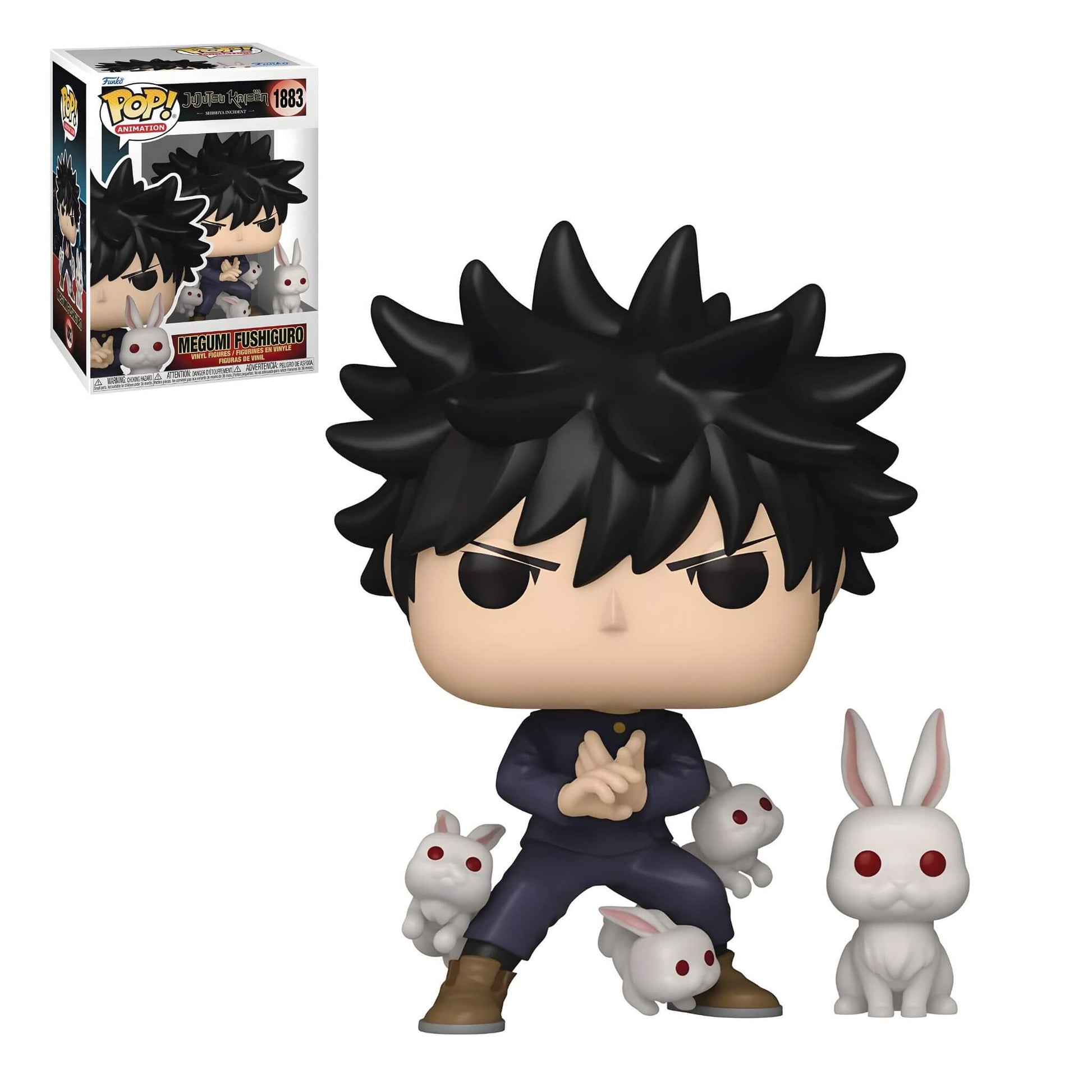 Funko Pop Jujutsu Kaisen Megumi Fushiguro with Rabbits Vinyl Figure p4