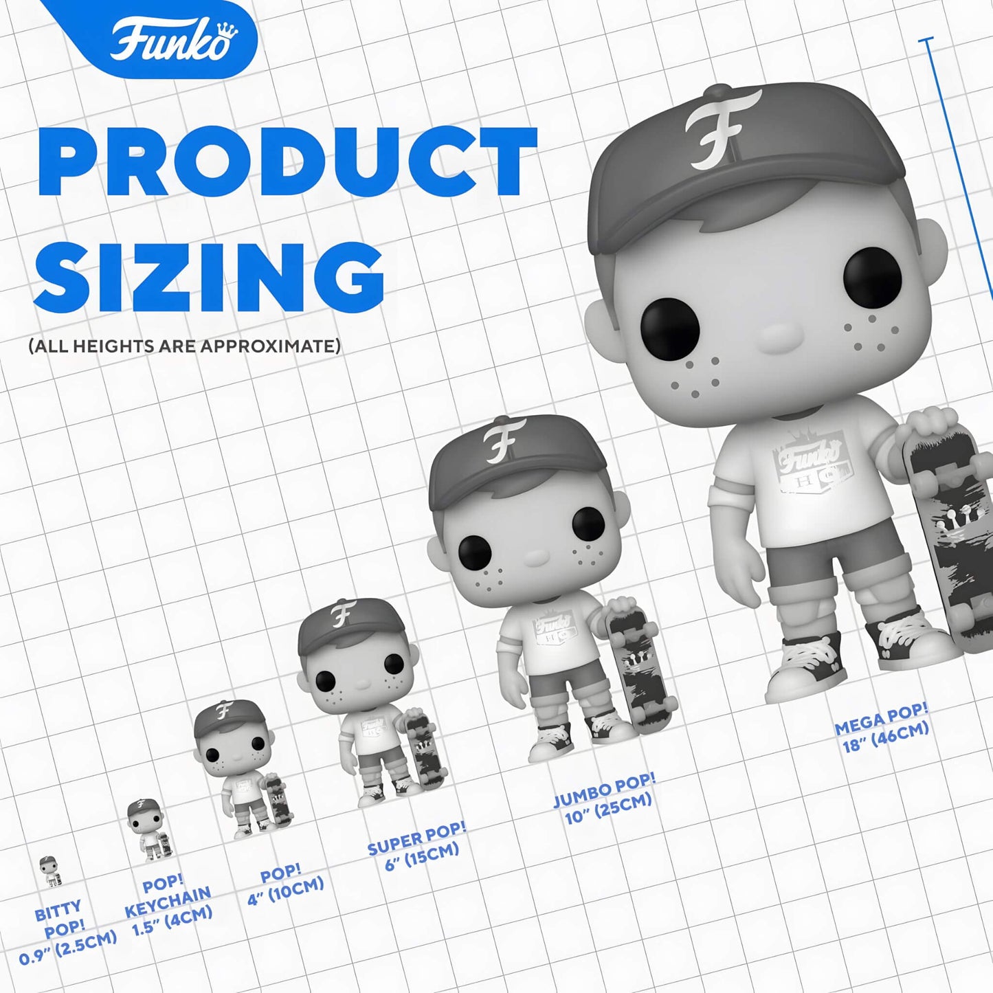 Funko Pop Product Sizing Chart