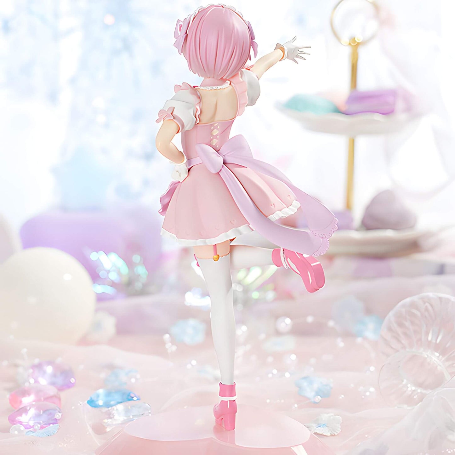 Furyu Re:Zero Rem & Ram (Yumekawa Maid Ver.) Tenitol Figure Set (With Bonus)