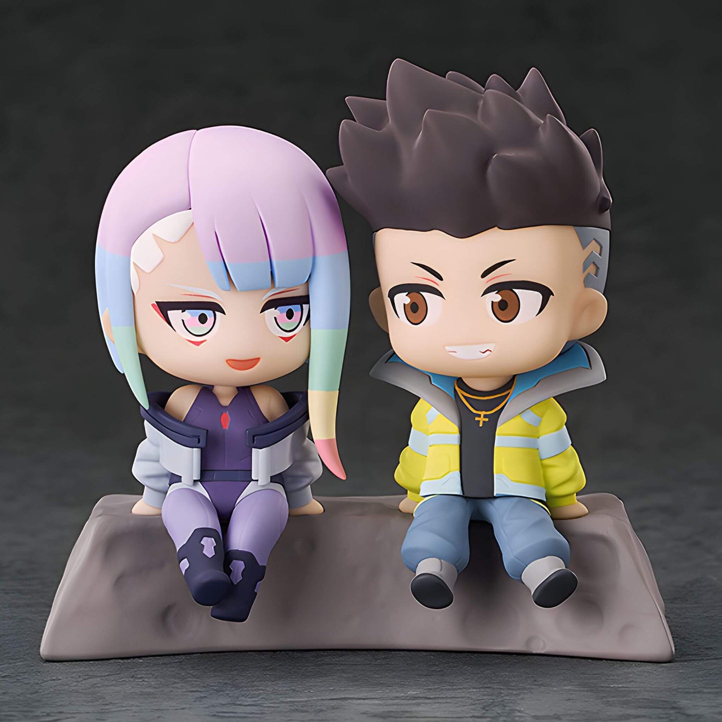 Cyberpunk: Edgerunners Qset+ Figura de David y Lucy (Hacia la Luna)