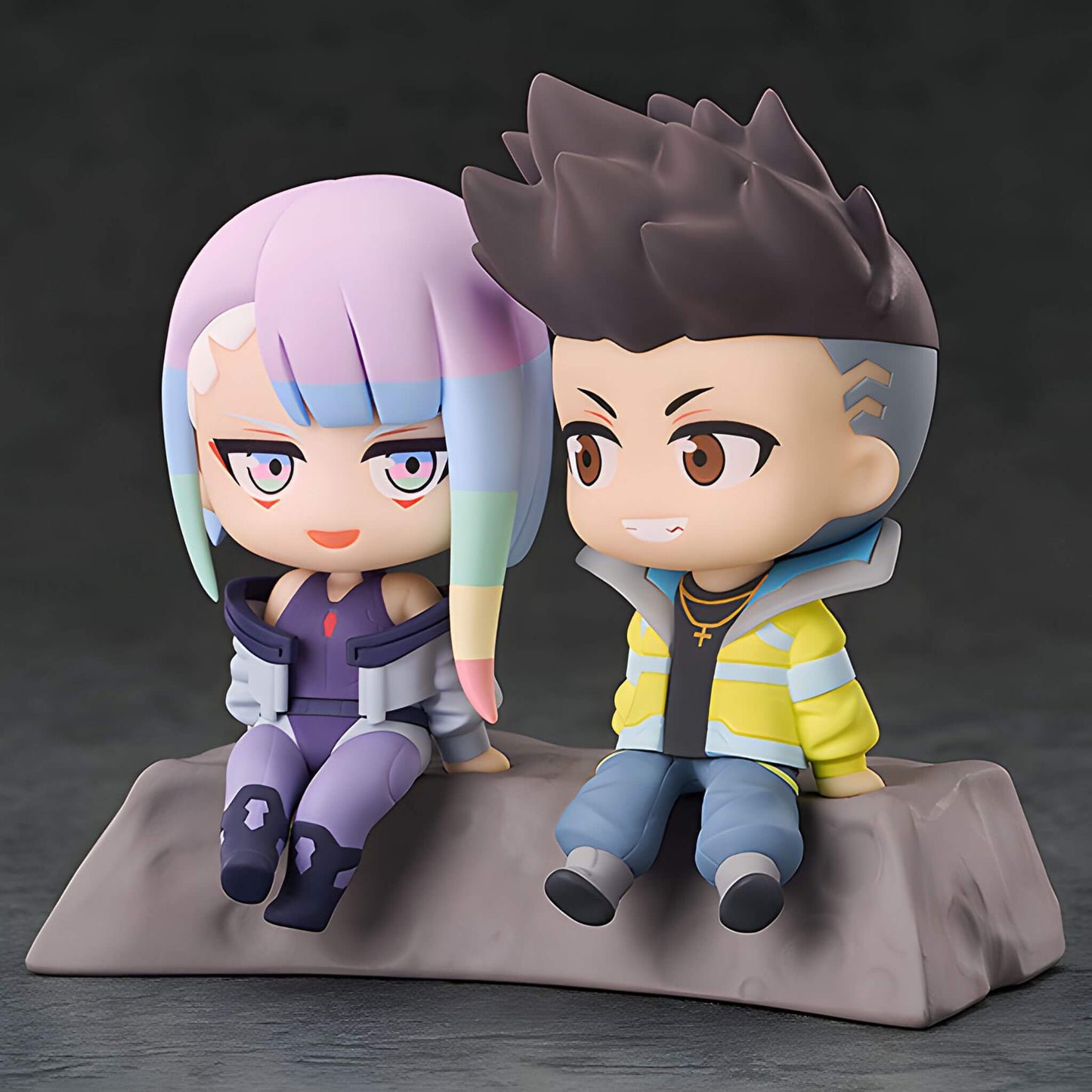 Cyberpunk: Edgerunners Qset+ Figura de David y Lucy (Hacia la Luna)
