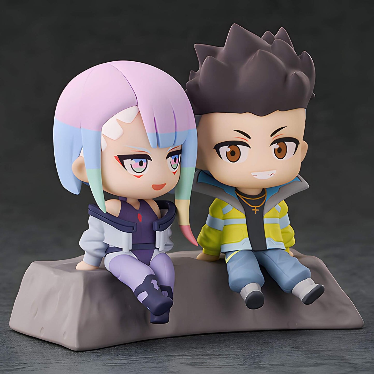 Cyberpunk: Edgerunners Qset+ Figura de David y Lucy (Hacia la Luna)