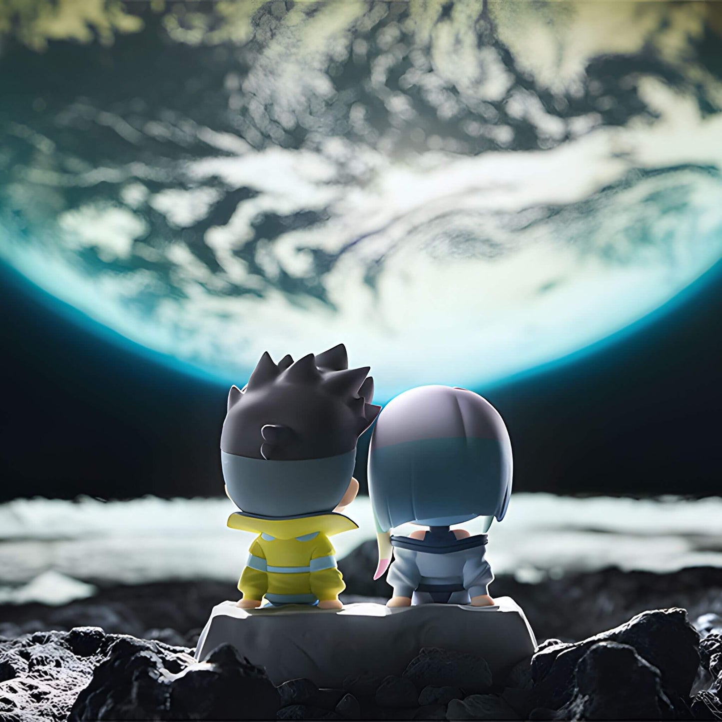 Cyberpunk: Edgerunners Qset+ شخصية David & Lucy (To The Moon)