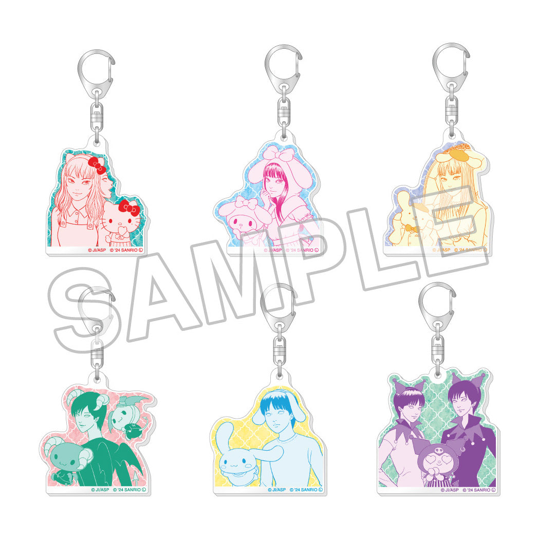 JUNJI ITO x Sanrio characters Acrylic Keychain, Manekko Blind Box