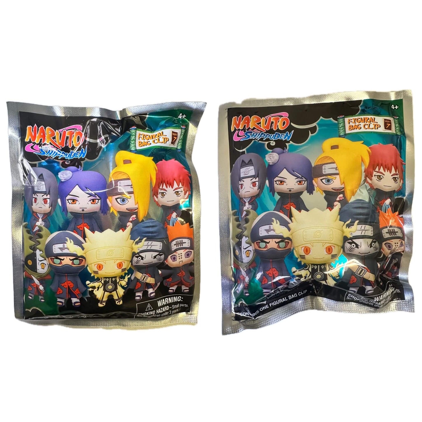Naruto Series 7 Figural Bag Clips - Two Sealed Packs