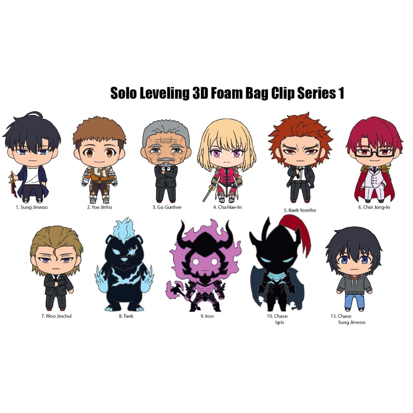 Solo Leveling Series 1 Figural Bag Clips Collection p2