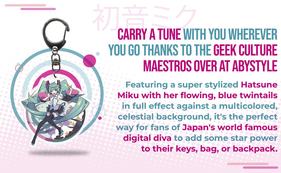 Hatsune Miku Acrylic Keychain 2.5" Anime Manga Accessories Merch Gift
