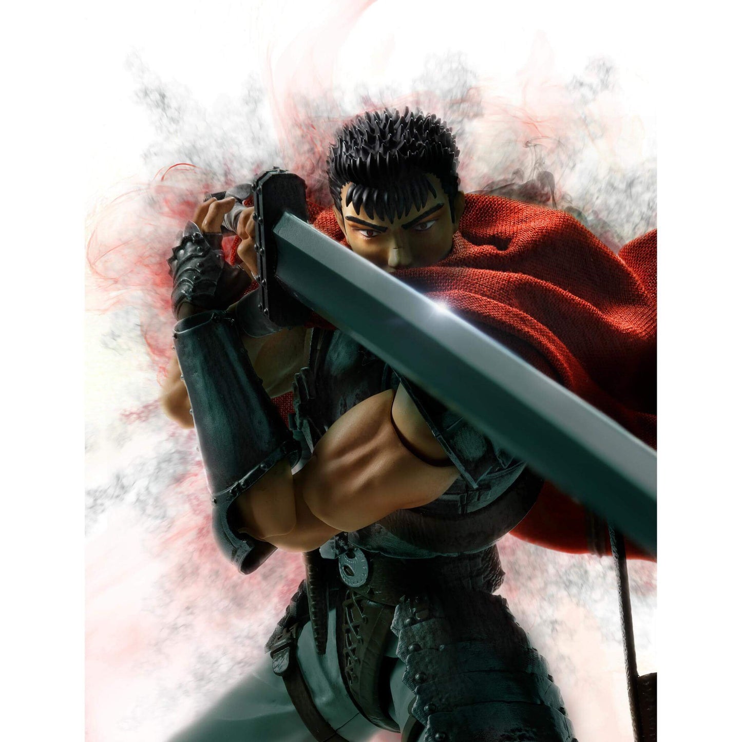 Berserk S.H.Figuarts Action figure of Guts holding a sword against a white background