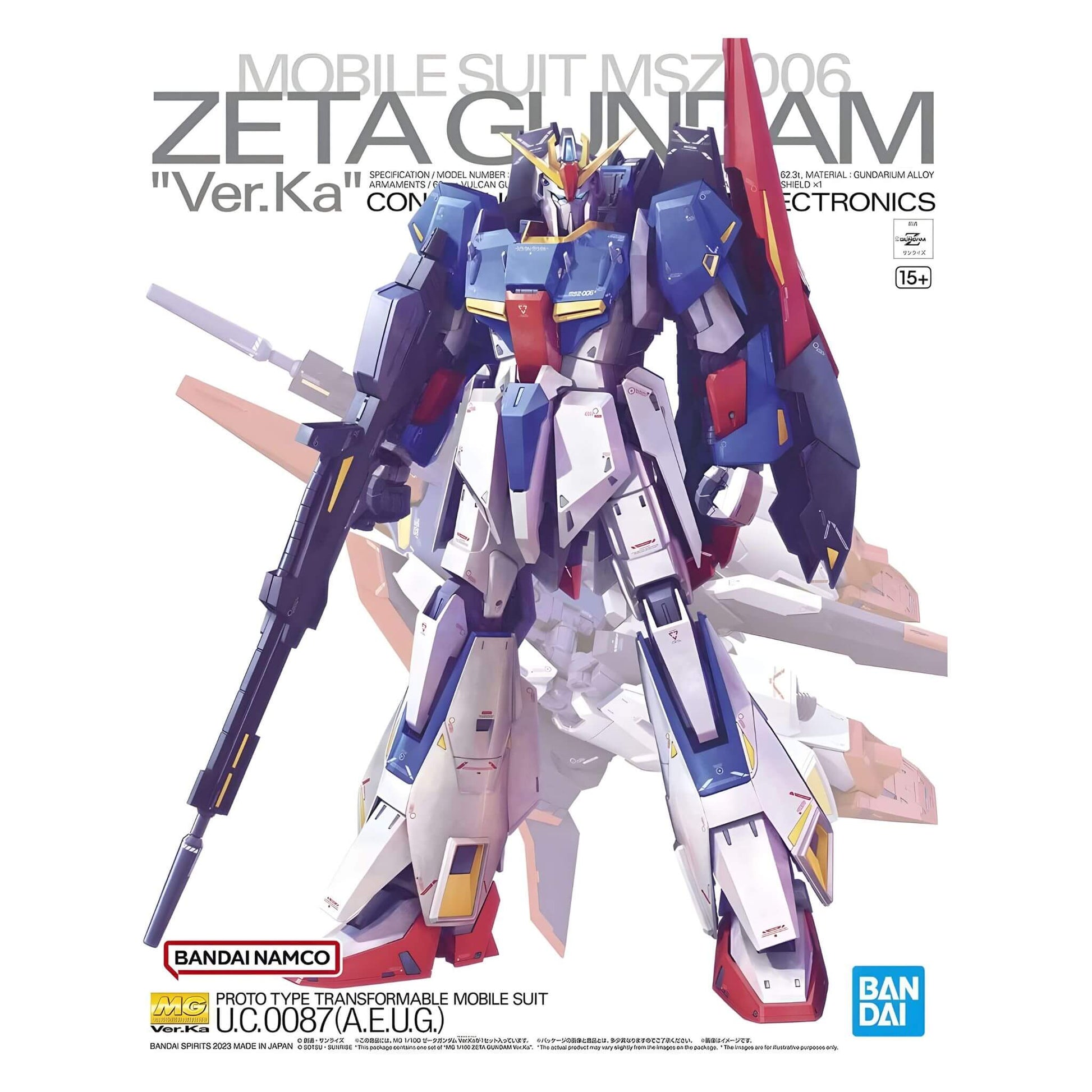 Bandai Hobby Mobile Suit Zeta Gundam Zeta Gundam (Ver. Ka) MG Model Kit p2