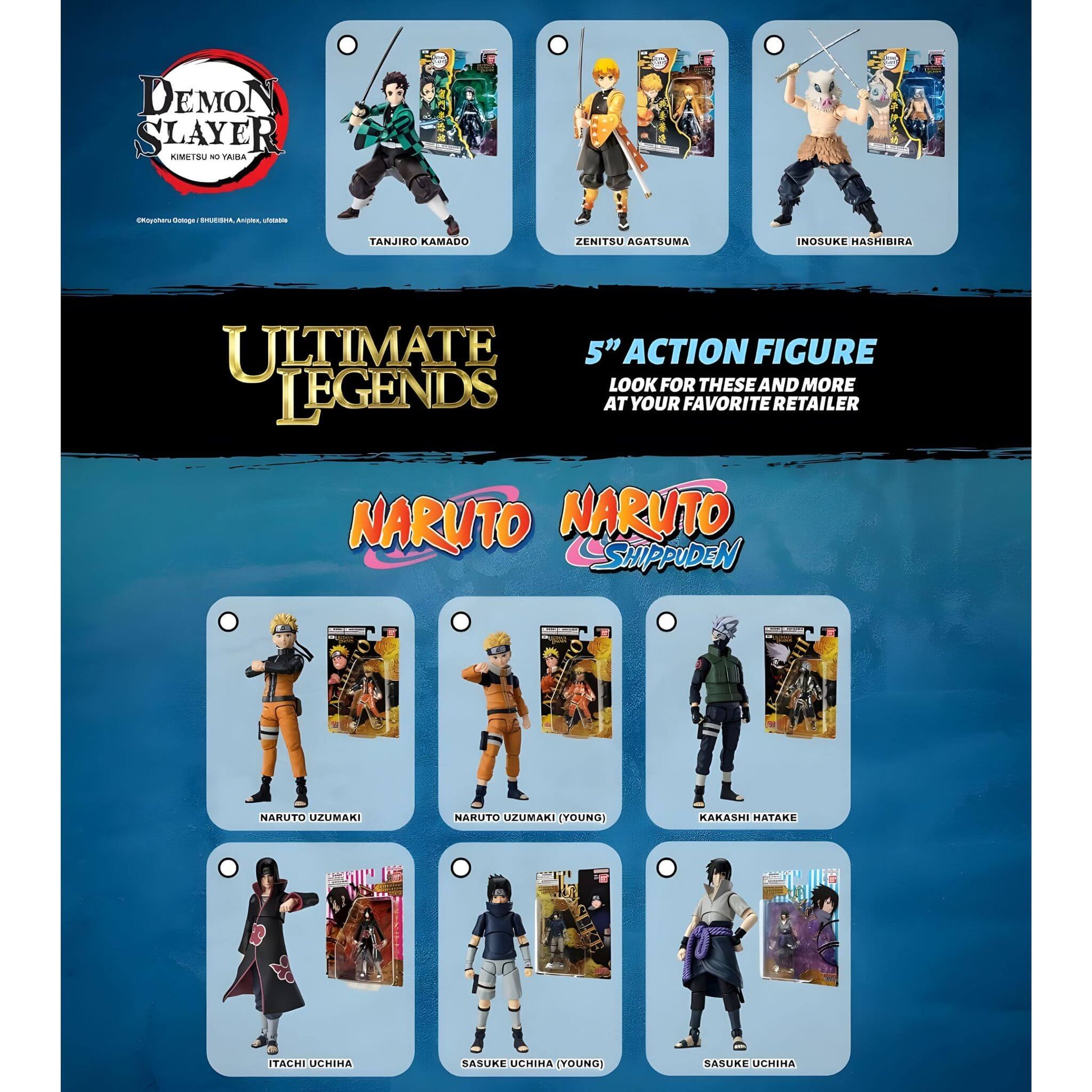 Bandai Namco Ultimate Legends Naruto Action Figures Collection Sheet