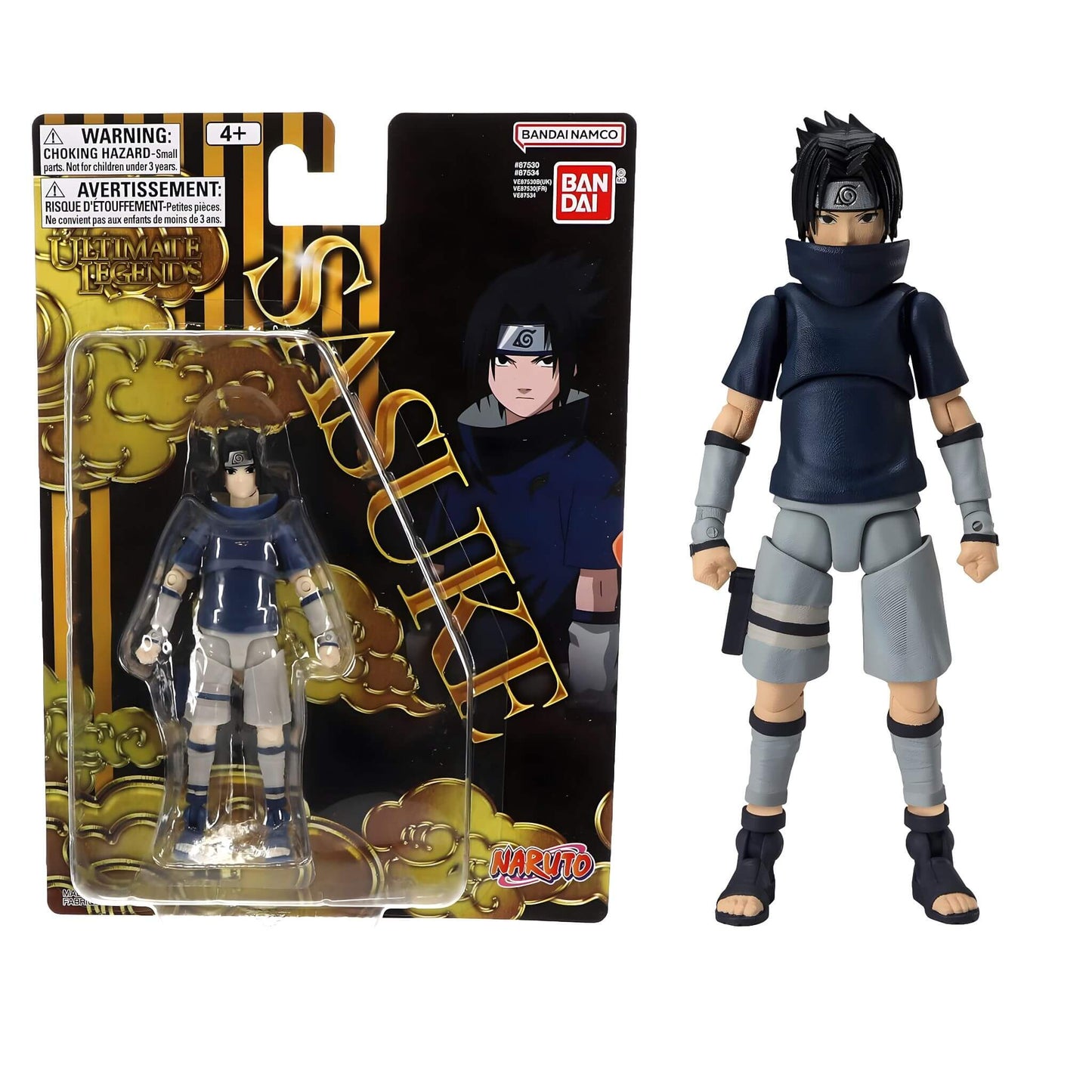 Bandai Namco Ultimate Legends Naruto Young Sasuke Action Figures p1