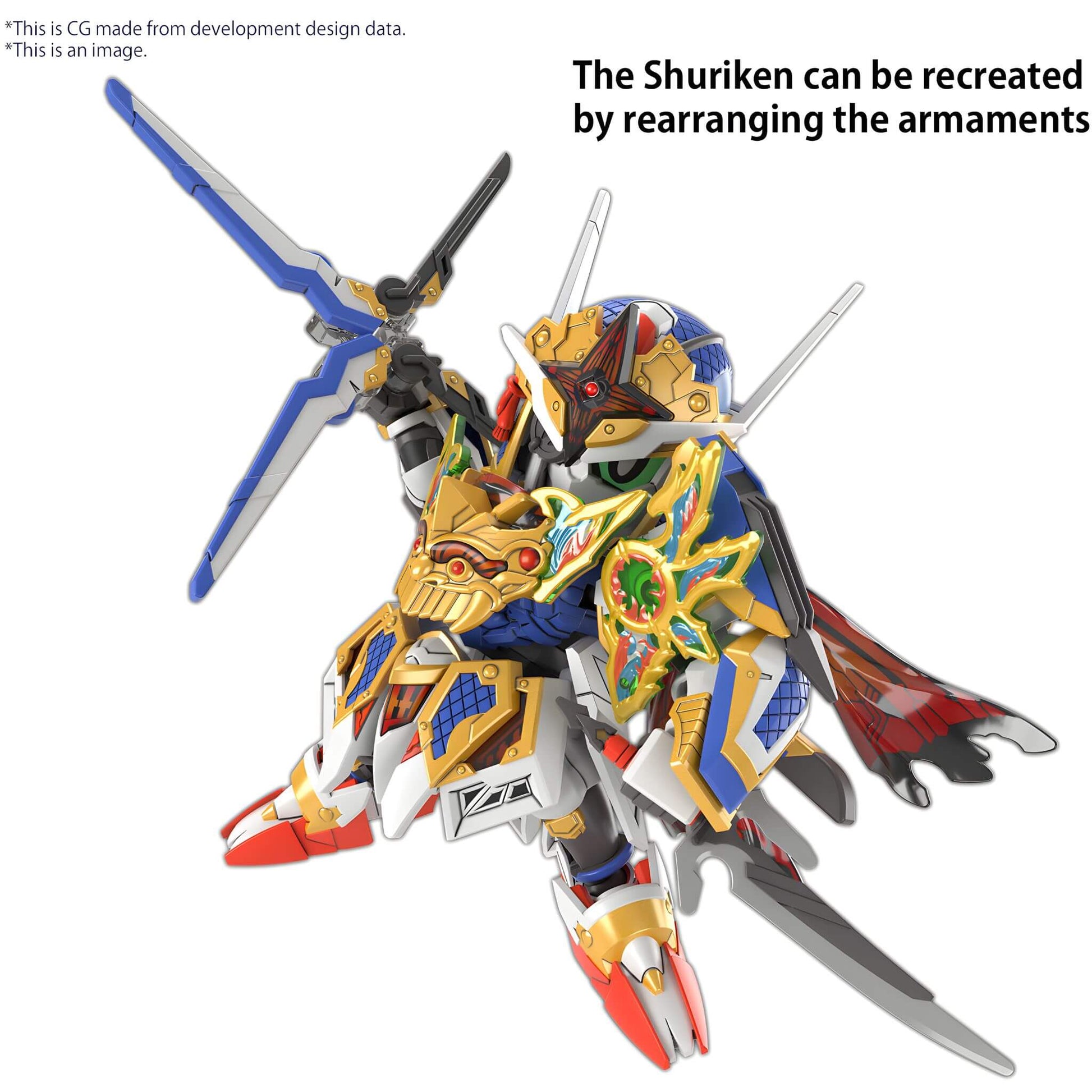 Bandai SDW Heroes Onmitsu Gundam Aerial Model Kit p5