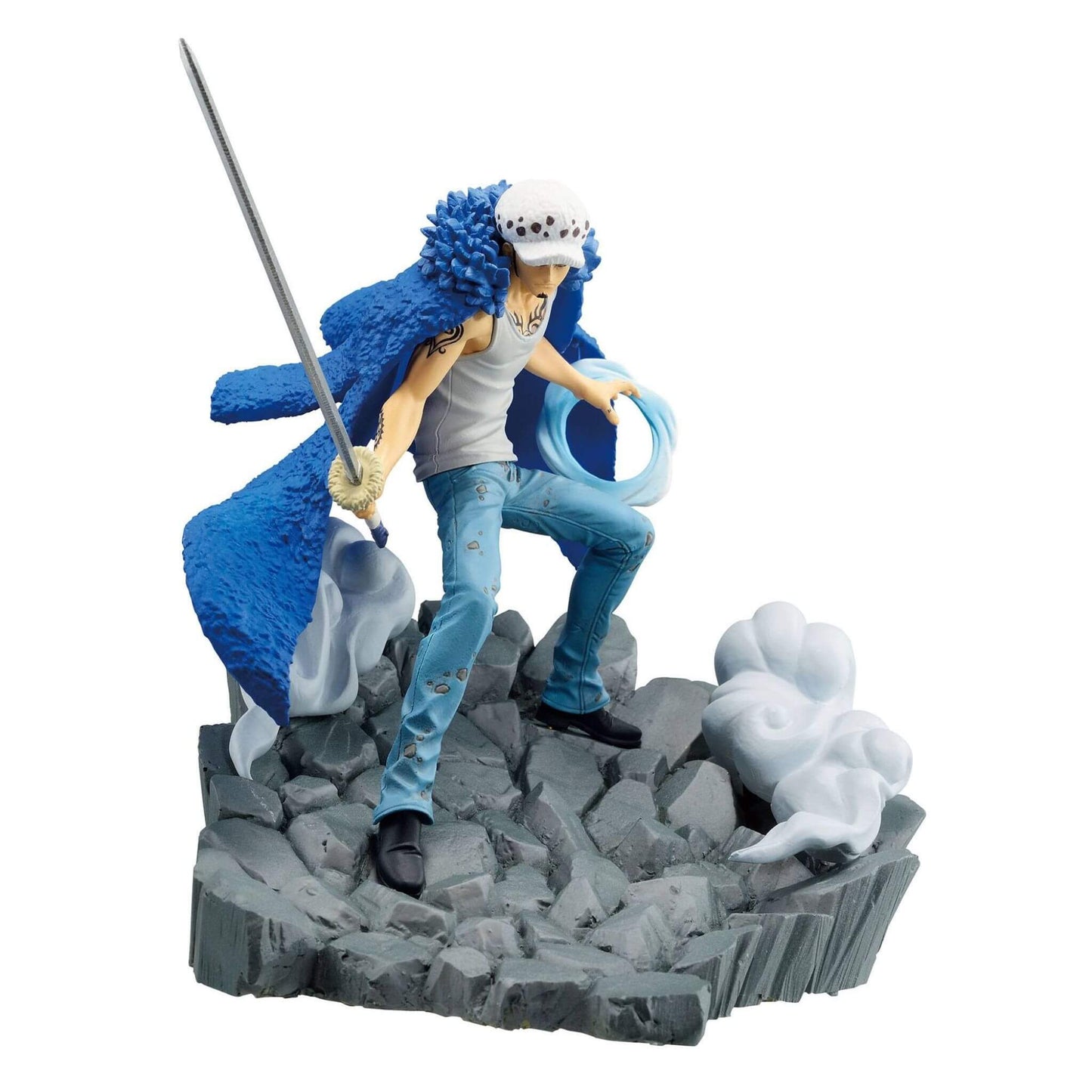 Banpresto One Piece Senkozekkei - Trafalgar Law, Marshall D. Teach Figure, 4.1" Tall