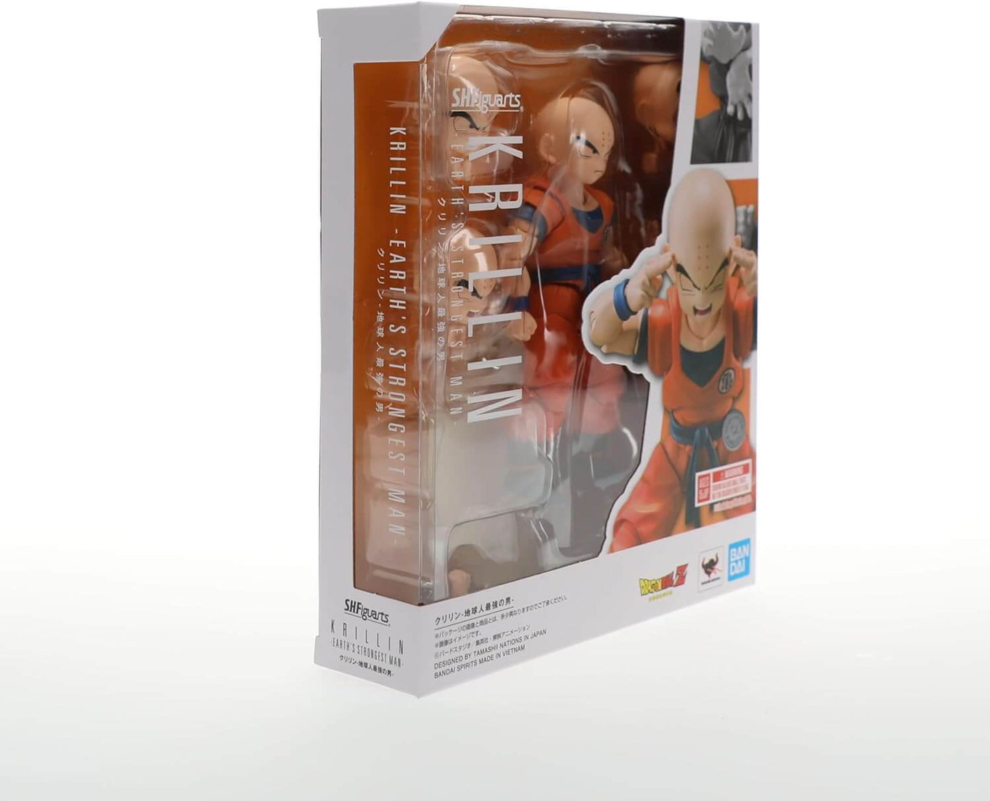 Dragon Ball Z Krillin Earth's Strongest Man S.H.Figuarts Action Figure package