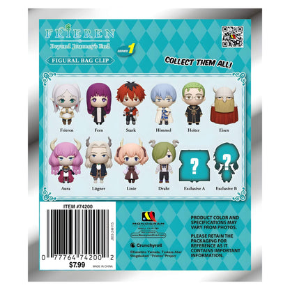 Frieren Byond Journeys End Series1 Foam Bag Clip Mystery Pack - Back view
