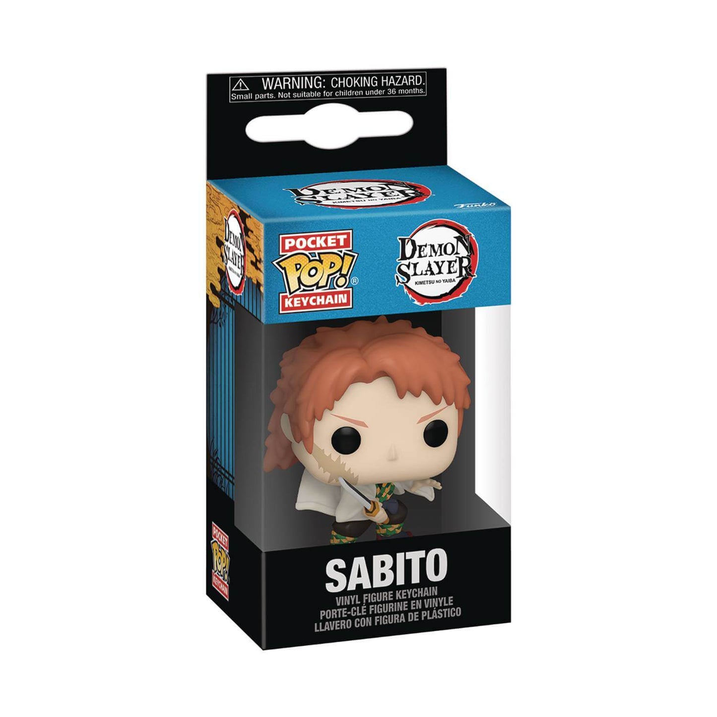 Funko Pocket Pop Demon Slayer Sabito No Mask Keychain Box