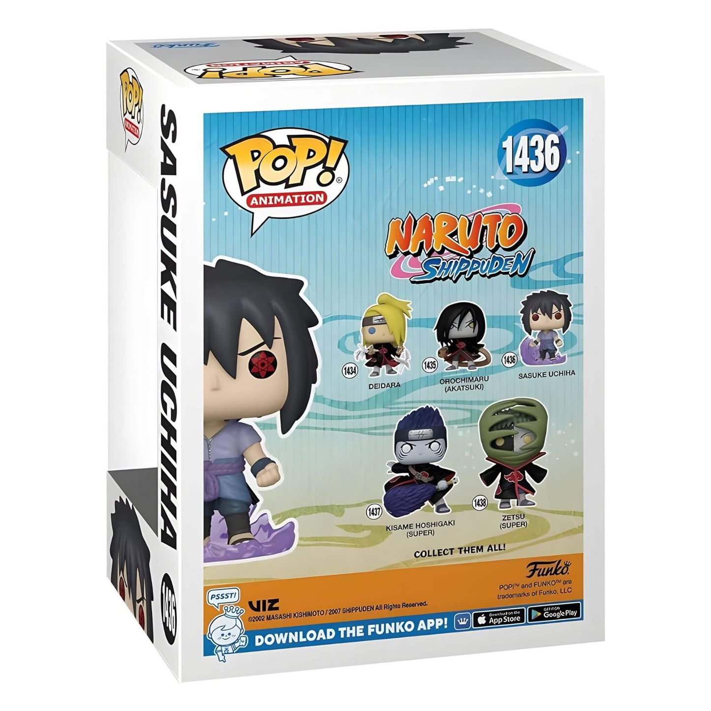 Funko Pop Animation Naruto Sasuke (First Susano O) Vinyl Figure Box Back