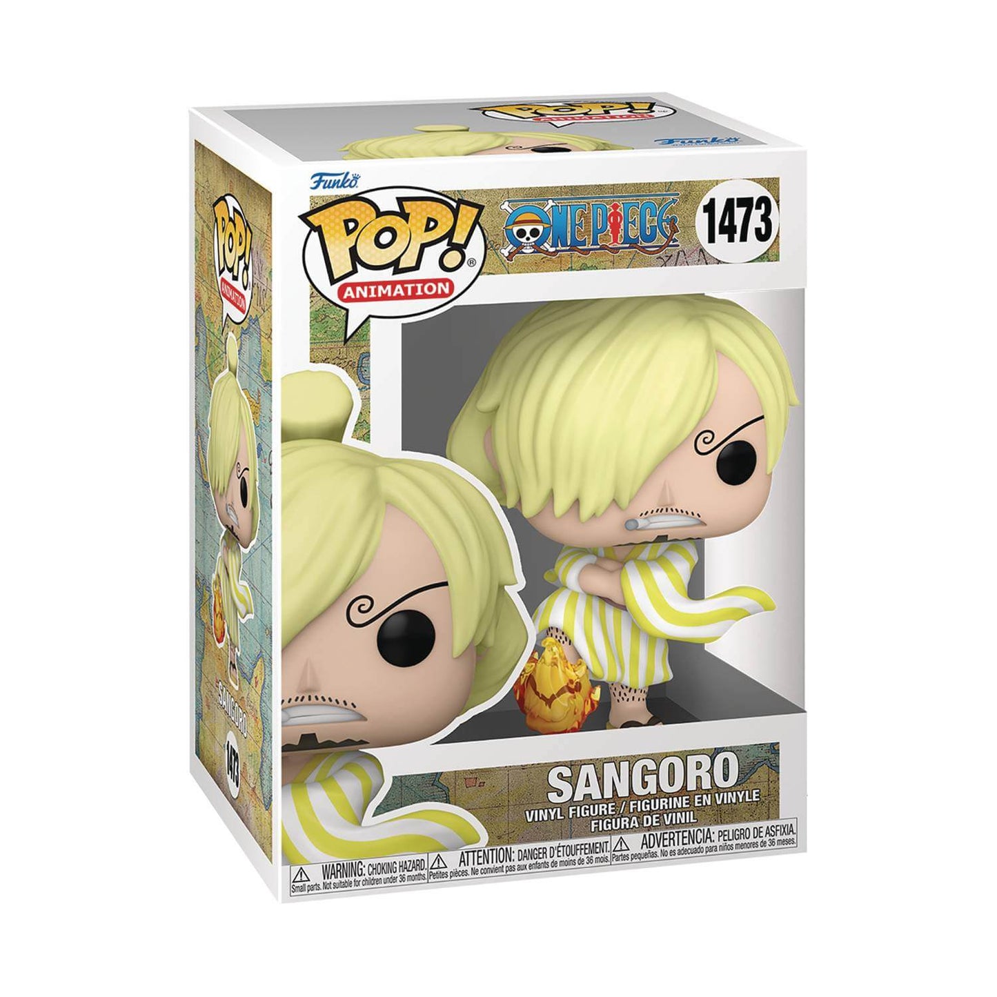 Funko Pop Animation One Piece Sangoro (Sanji Wano) Figure Box