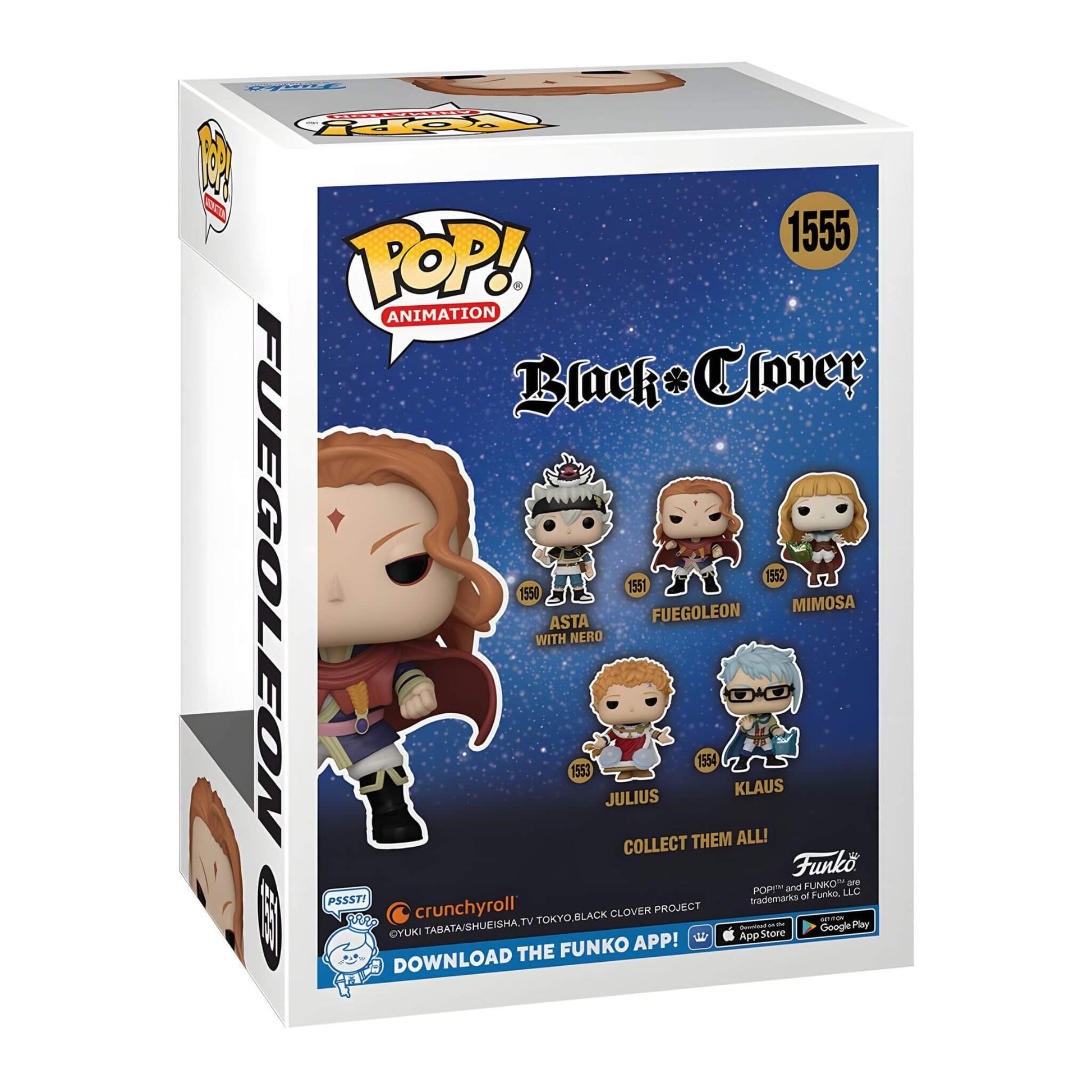 Funko Pop Black Clover Fuegoleon Gw Px Vin Figure box back view