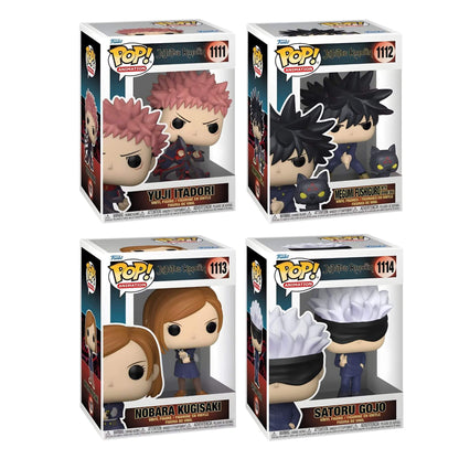 Funko Pop Jujutsu Kaisen 4-in-1 Bundle - Yuji, Megumi, Nobara, Satoru Gojo