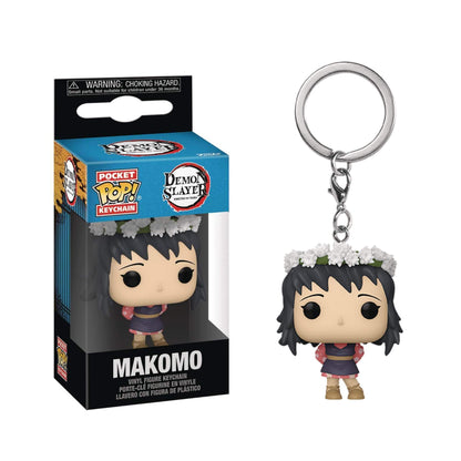 Funko Pocket Pop Demon Slayer Keychain: Makomo Flower Headress Figure and Box