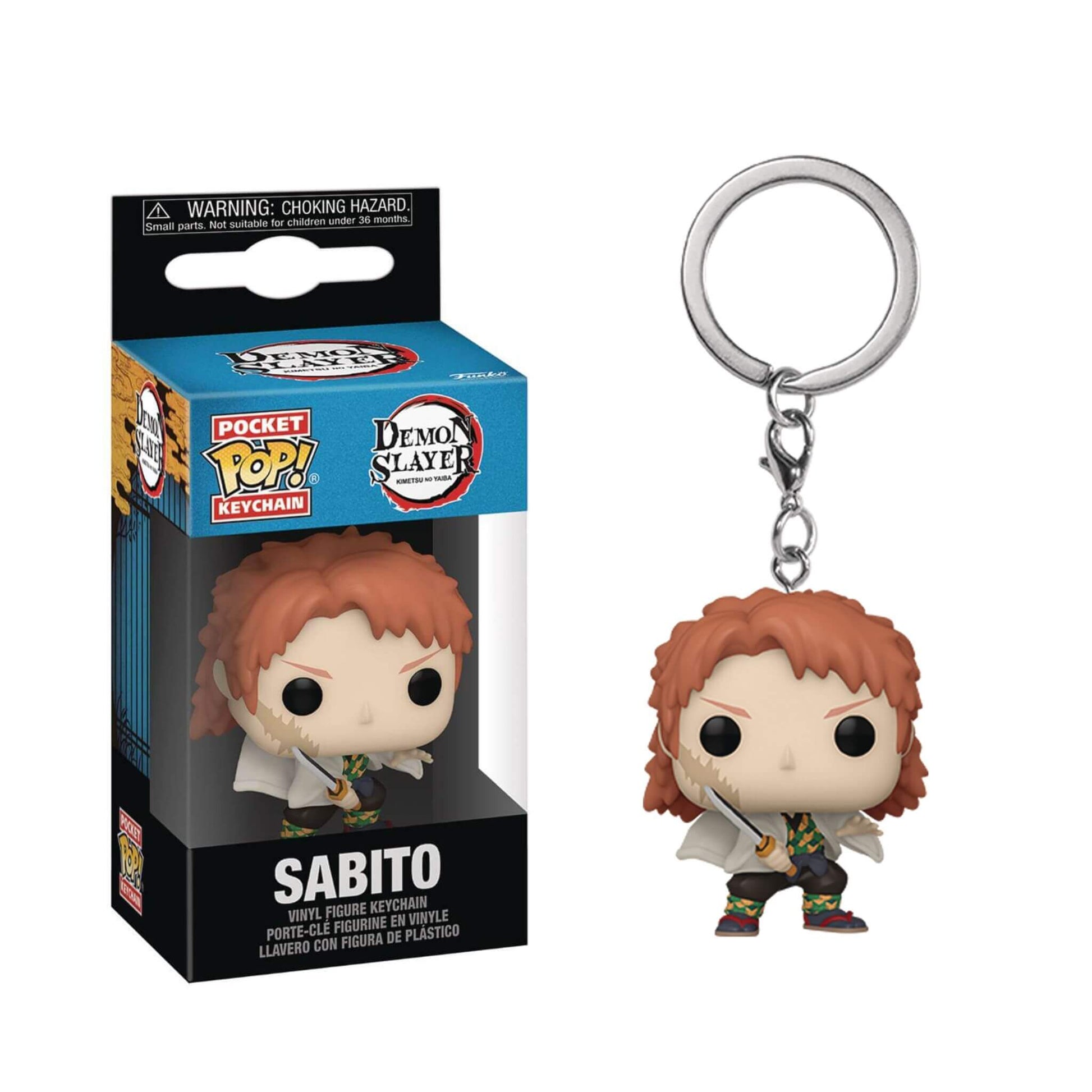 Funko Pocket Pop Demon Slayer Keychain: Sabito No Mask Figure and Box