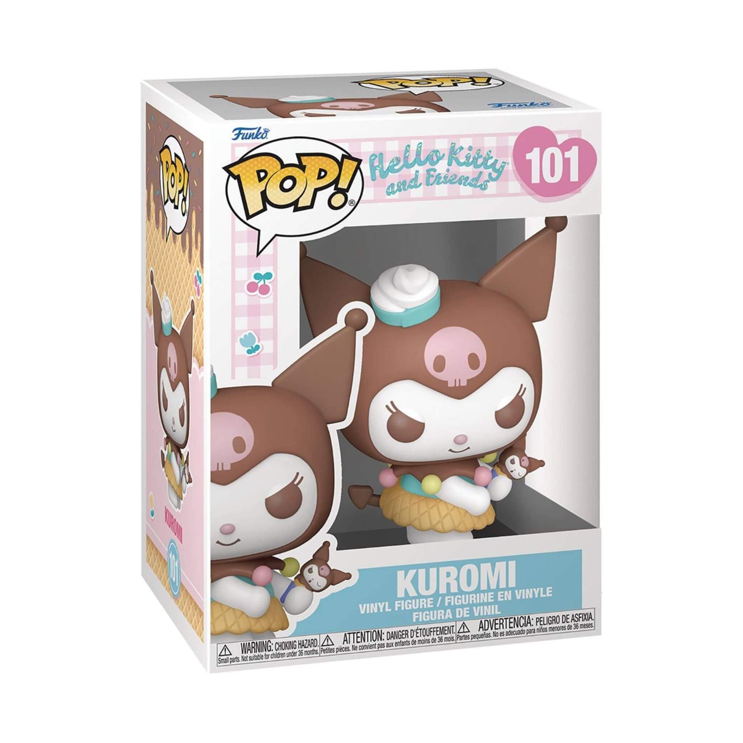 Funko Pop Sanrio Hello Kitty and Friends Kuromi with Ice Cream Vinyl Figure p3