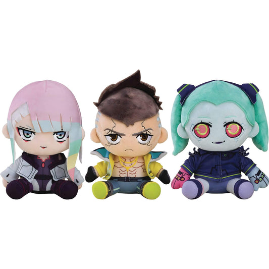Good Smile Company Cyberpunk Edgerunners Plushie David Lucy Rebecca Set p1