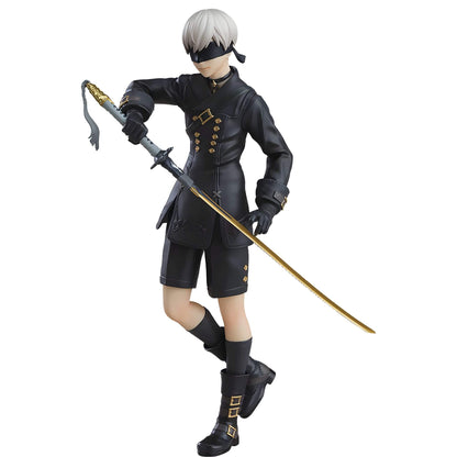 Good Smile Company NieR Automata Pop Up Parade 9S (YoRHa No.9 Type S) Figure in black outfit with a sword on a white background