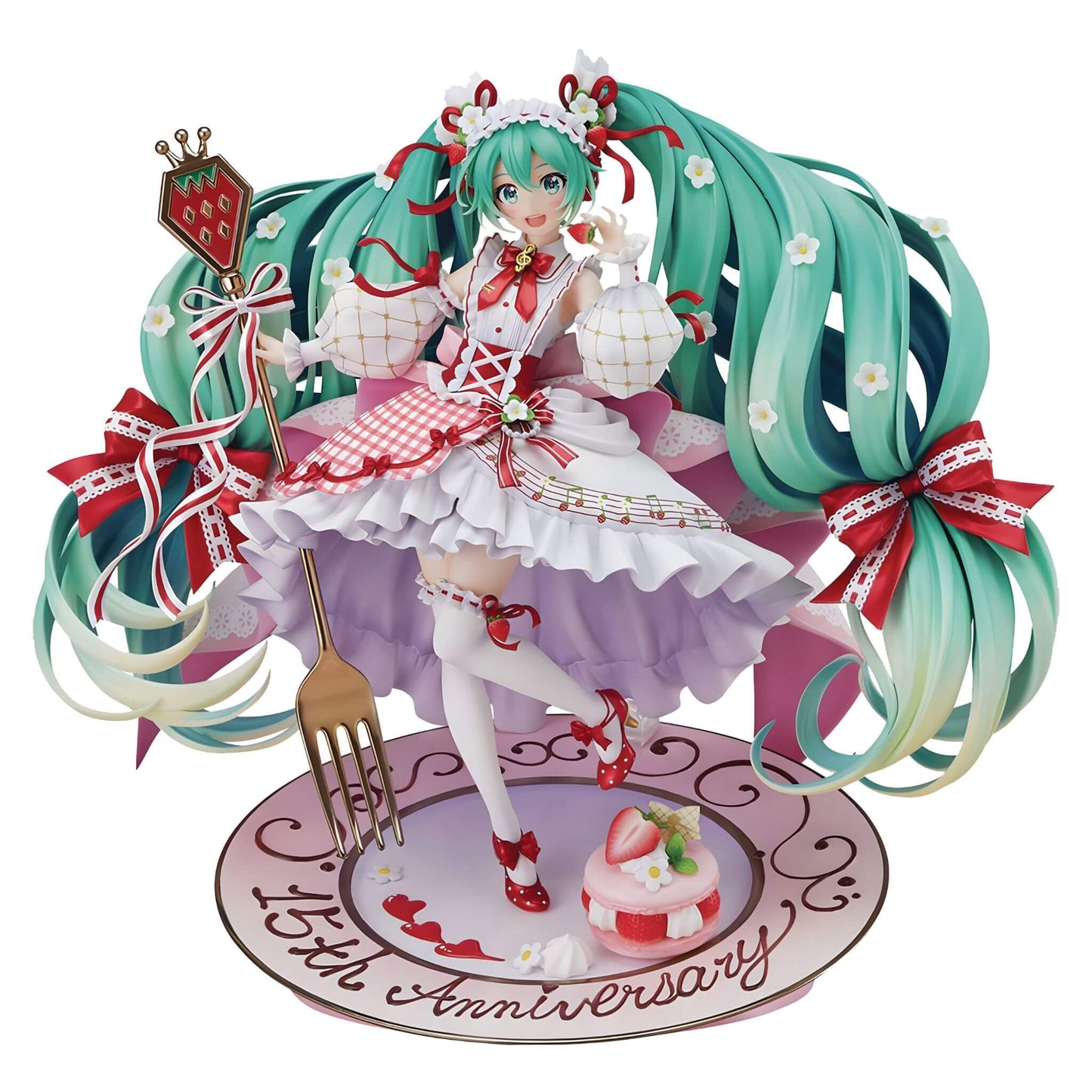 Good Smile Company Hatsune Miku Strawberry Motif (15th Anniversary) 1/7 Scale Figure, 11.4” Tall