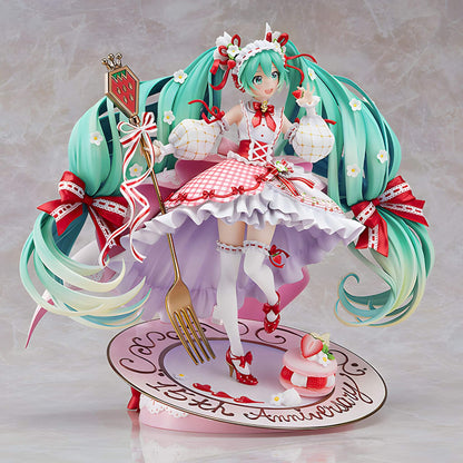 Good Smile Company Hatsune Miku Strawberry Motif (15th Anniversary) 1/7 Scale Figure, 11.4” Tall