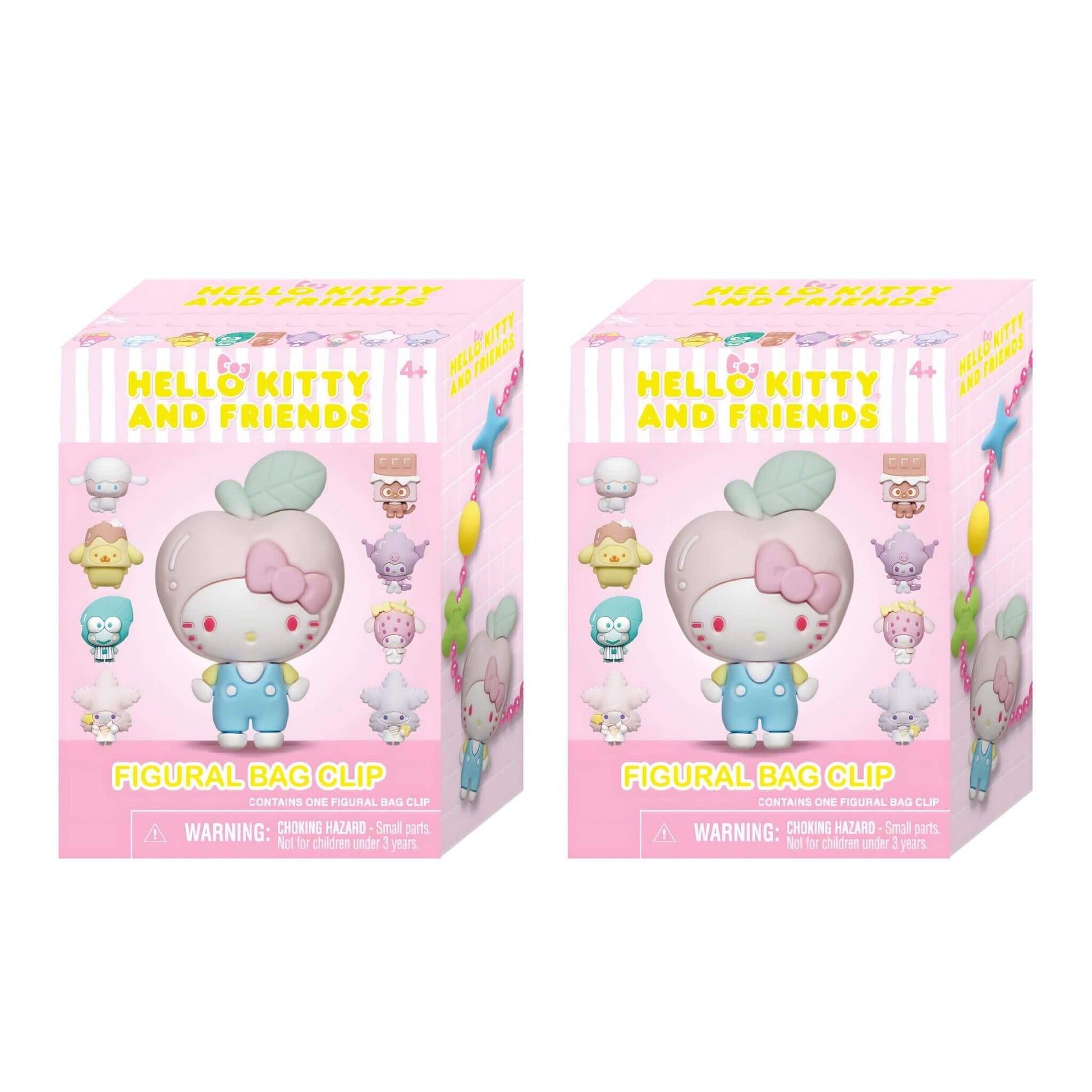 Hello Kitty and Friends Bubble Tea 3D Bag Clip - 2 Sealed Blind Boxes
