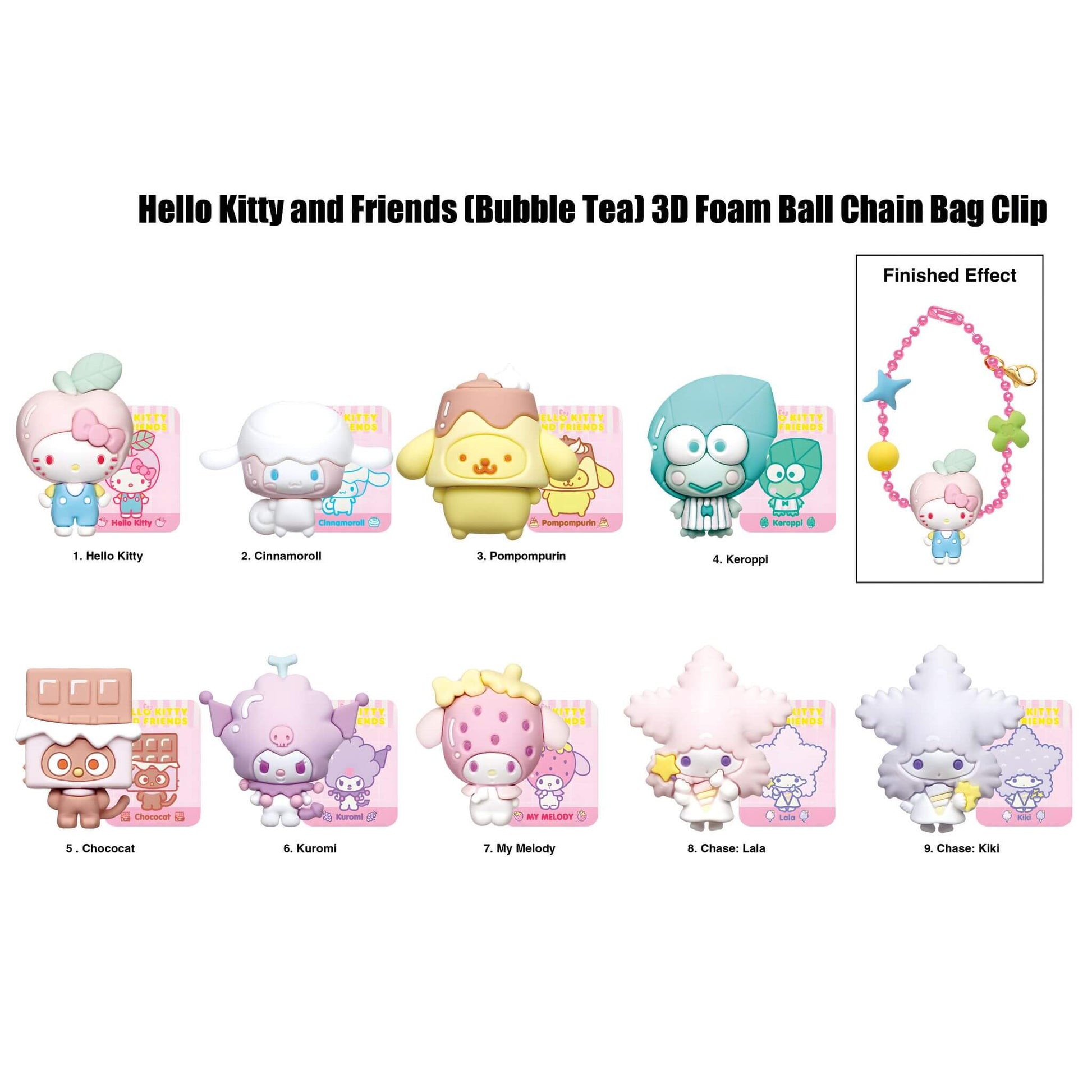 Hello Kitty and Friends Bubble Tea 3D Bag Clip p5