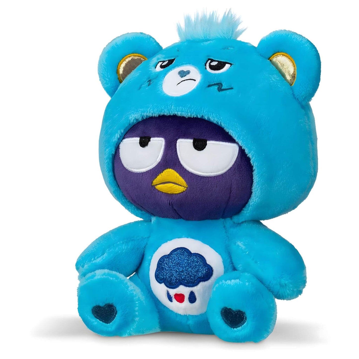 Hello Kitty and Friends x Care Bear 8 inch plush - Badtz Maru x Grumpy Bear p2