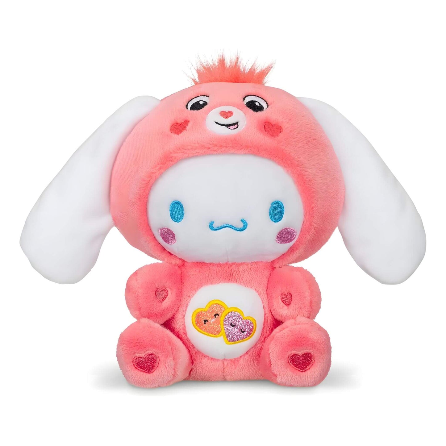 Hello Kitty and Friends x Care Bear 8 inch plush - Cinnamoroll x Love-A-Lot Bear p1