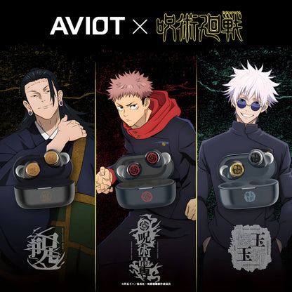 Jujutsu Kaisen X AVIOT Limited Edition Wireless Earphones all three types