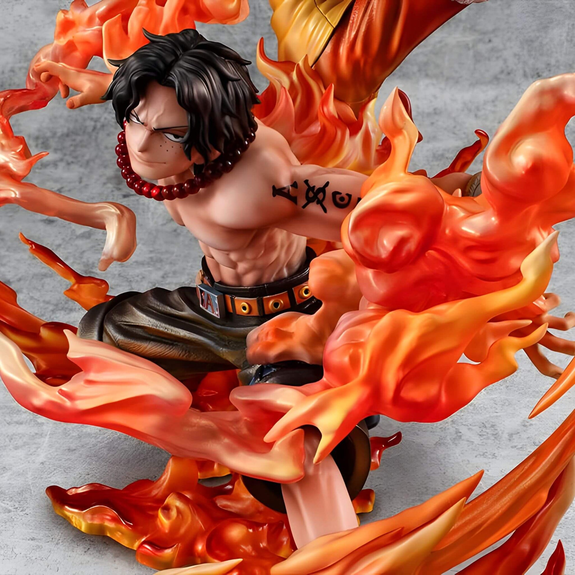 Megahouse One Piece Portrait of Pirates Luffy & Ace Statue p12 Ace side view