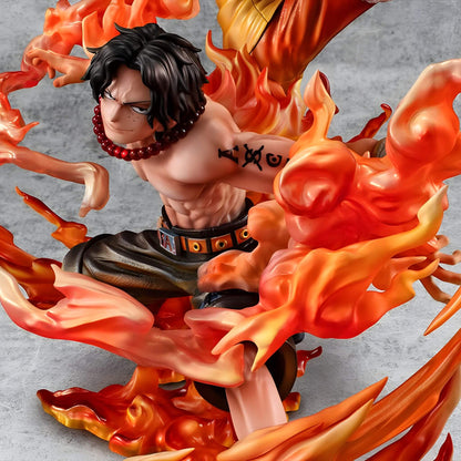 Megahouse One Piece Portrait of Pirates Luffy & Ace Statue p12 Ace side view