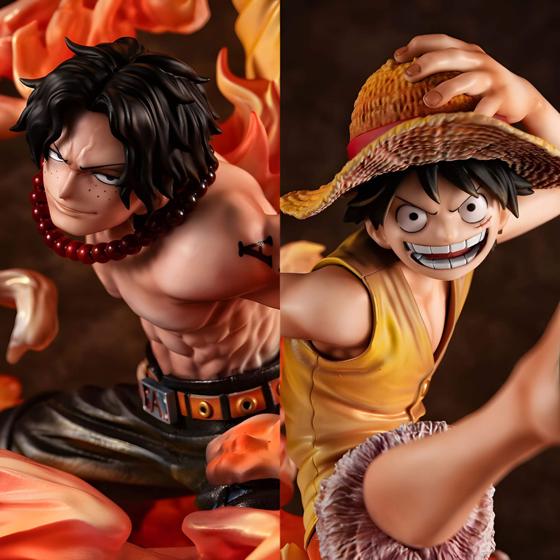 Megahouse One Piece Portrait of Pirates Luffy & Ace Statue p2