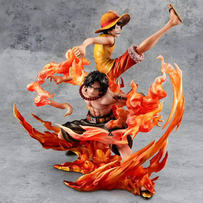 Megahouse One Piece Portrait of Pirates Luffy & Ace Statue p5