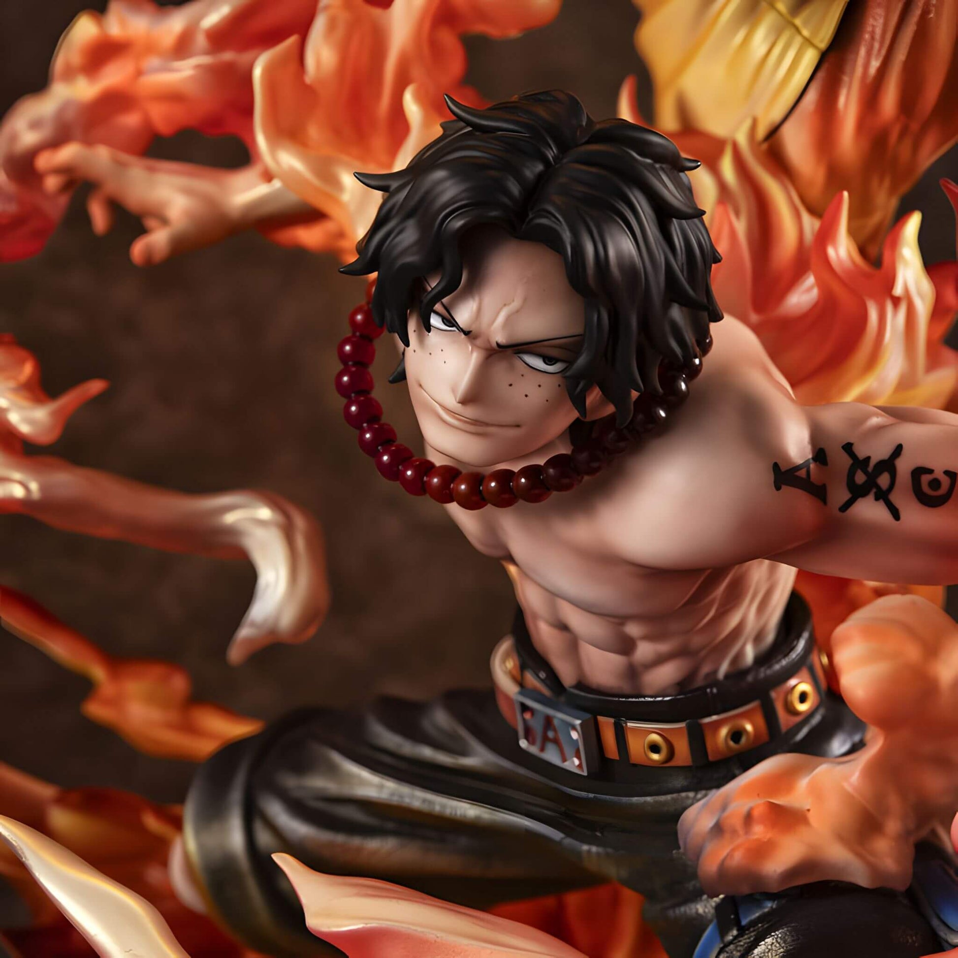 Megahouse One Piece Portrait of Pirates Luffy & Ace Statue p8 Ace close look