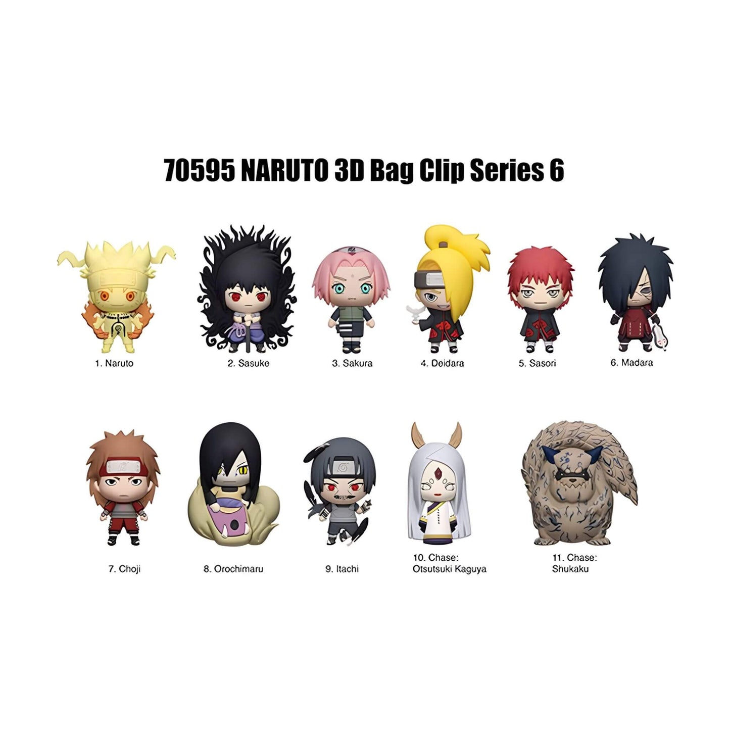 Naruto Series6 3D Foam Bag Clip p3