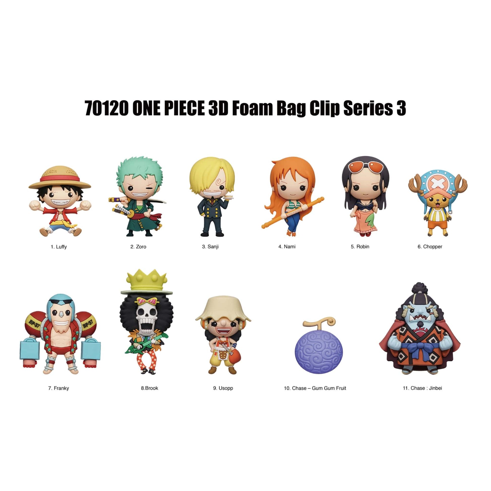 One Piece Series3 3D Foam Bag Clip p2