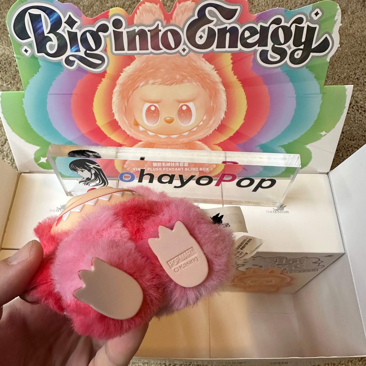 100% Authentic - Pop Mart Labubu The Monsters Big Into Energy V3 Vinyl Plush Blind Box